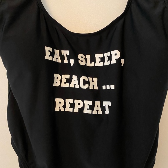 YMI Bathing Suit One Piece Eat Sleep Beach Repeat XL - Picture 7 of 9